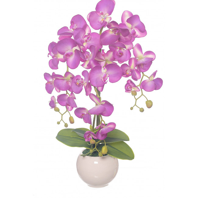 Silikonová orchidea fialová