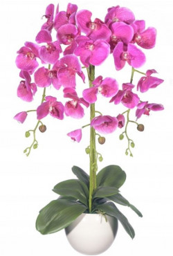 Silikonová orchidea ružová