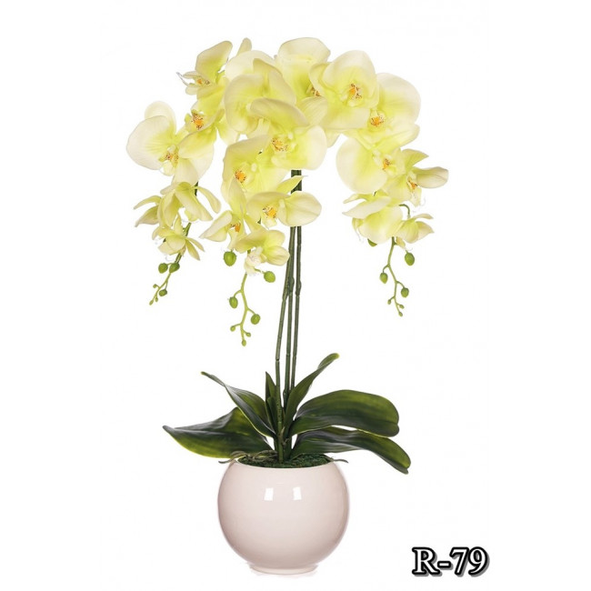 Silikonová orchidea 67cm